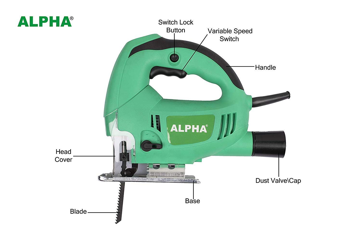 Alpha 400 Watt Jig Saw A55061 3