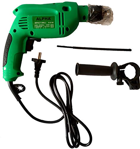 Alpha 650 Watt Impact Drill Metal Rotating Handle Hammering Home 2