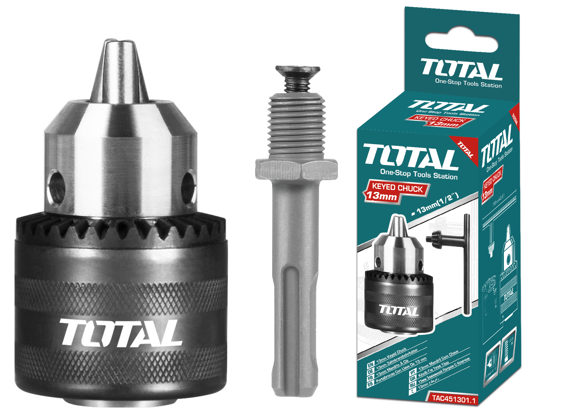 Total drill key Chuck 13mm heavy duty 1