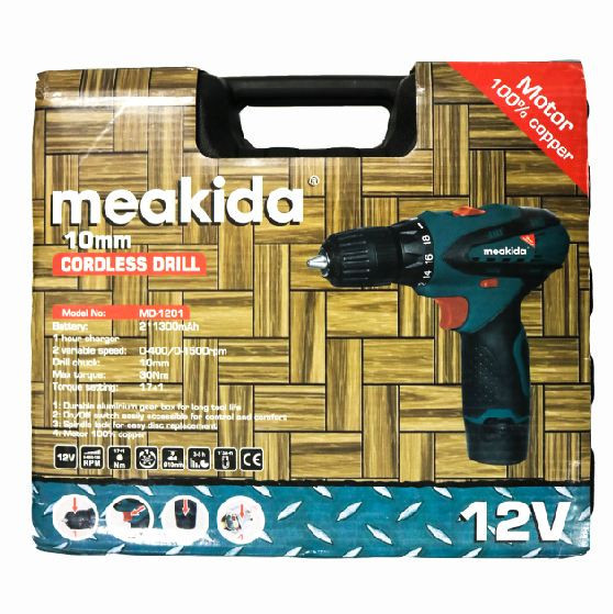 Meakida 12 Volt Cordless Drill MD-1201 5