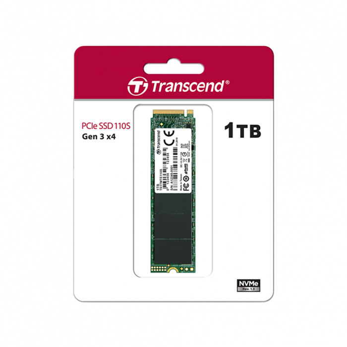Transcend PCIe NVMe M.2 SuperSpeed SSD - 1TB 1