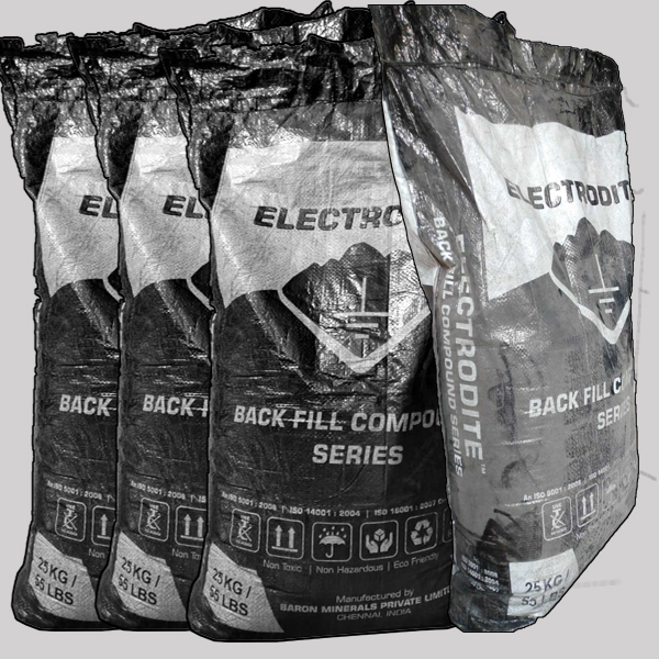 Electrodite Earthing Back Fill Compound: 25KG 2