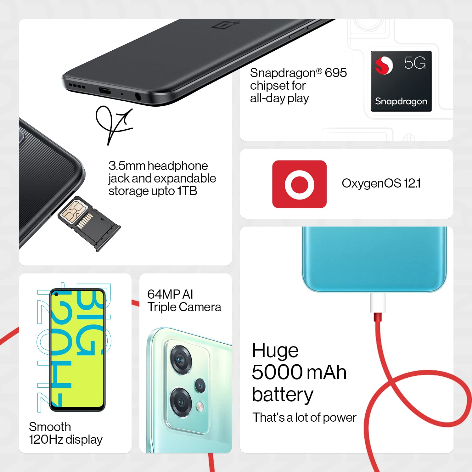 OnePlus Nord CE 2 Lite 5G  120Hz refresh rate, 6 GB RAM with 128 Storage 2