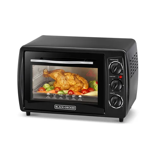 Black+Decker 19L Double Glass Toaster OvenTRO19RDG-B5 1