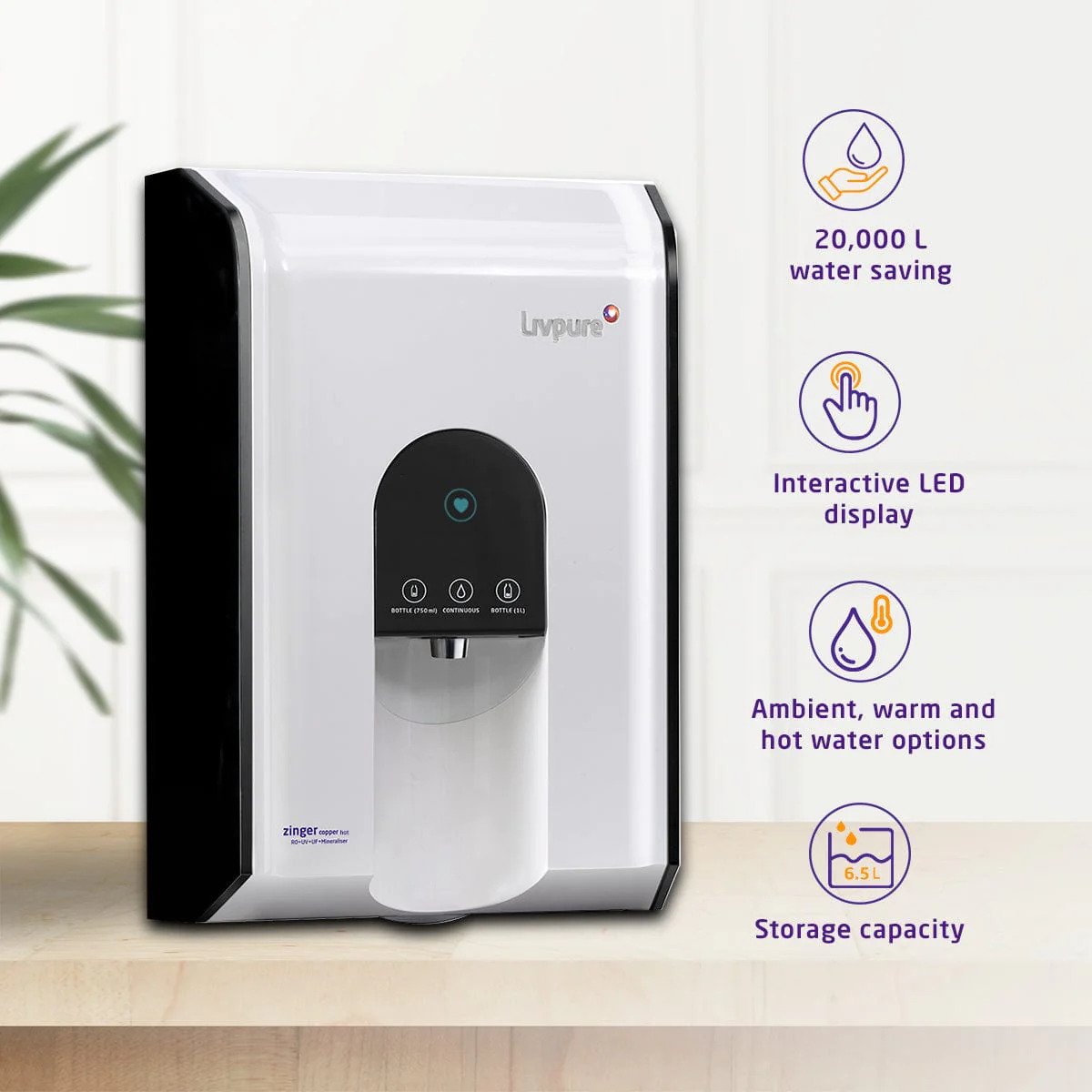 Zinger Copper Hot Water Purifier 3