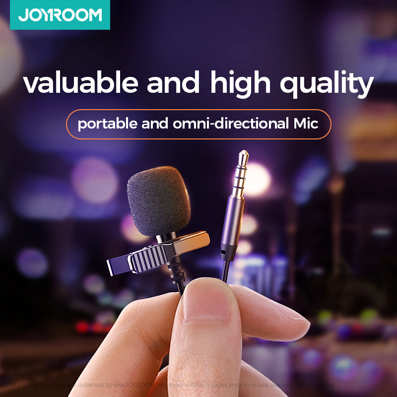 Joyroom JR-LM1 Lavalier Microphone cable-2M